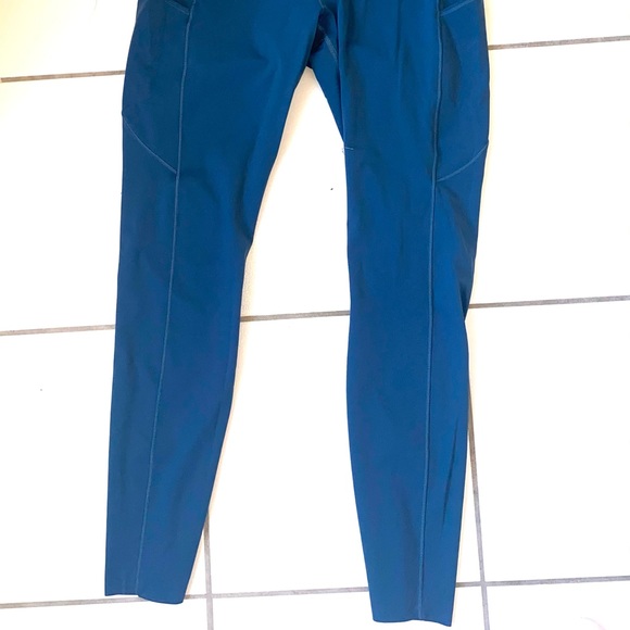 Lululemon Fast And Free Tight *Non-Reflective Suede Petrol Blue - Picture 4 of 4